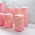 Colorful Pillar Candles Home Decoration with Custom Labels