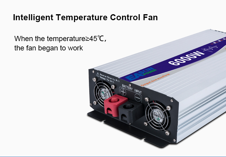 Pure Sine Wave 6000W Power Inverter 12V/ 24V/ 48V a 220V Transformador del convertidor Axperter Inverter