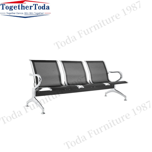 Hot Sale Railway Station Metal Chairs High quality 3 seater hospital type waiting chair Factory