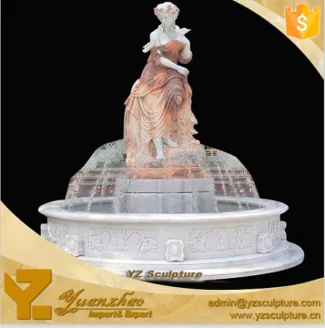 Hot sale Nature garden stone water woman fountain