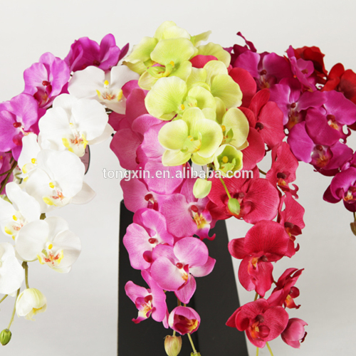 orchids cymbidium silk flower wholesale flores artificiales                
                                    Quality Assured