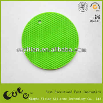 Round Circular Honeycomb Silicone Hot Pot Mats passed FDA