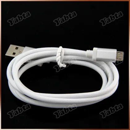 Shenzhen USB Cable Wire Line for Samsung/ HTC Micro to USB Cable v8 Steel Mesh Wire USB Cable