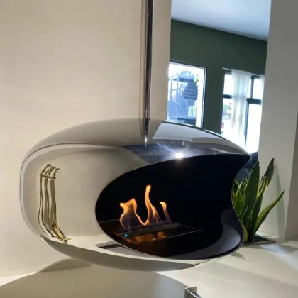 Customized Real Fire Indoor Modern Hanging Fireplace Electric Fire Wood Burning Fireplace