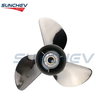 Boat Stainless Propeller 3*13-1/2"*15"-K for Yamaha 60-130hp Tohatsu 115HP 140hp 6E5-45947-00-EL Spline 15 Tooth Gearcase