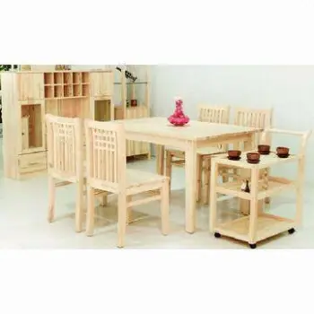 Dining Set with Dining Cabinet, Dining Chair and Service Table
