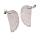 Gemstone wing pendant charms natural crystal quartz stone angel feather wing pendant necklace For jewelry making