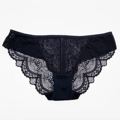 Beauty back front closure lace bra brief set