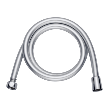 Shiny Silver Reinforced Plumbing Flexible PVC Shower Hose for 1.5m to 2.5m