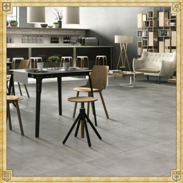 gres villa rough finish cement rustic non-slip bathroom and kitchen 3d printing floor tiles