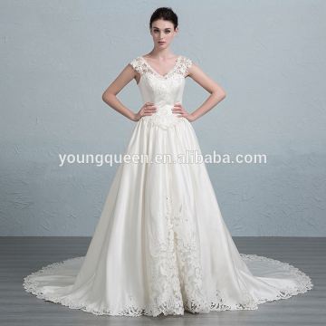 GJ19 wedding dress 2016 new winter high-grade bride long tailed dress