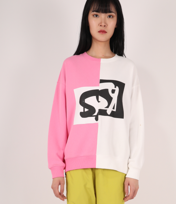 LADIES COMBINED SWEATSHIRT WITH LONG SLEEVES