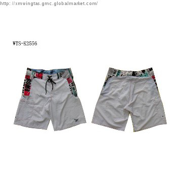men\'s quick dry board short with embroidery