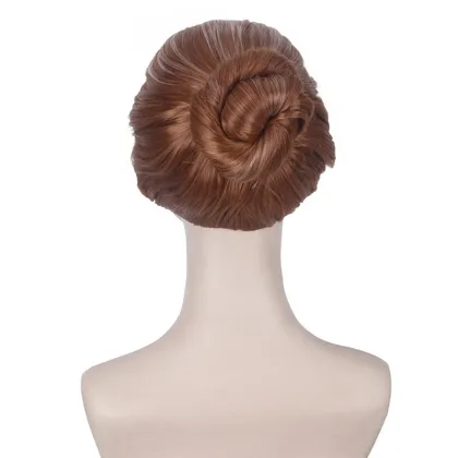 Ainizi Brown Updo Style Anna Cosplay Wig From Frozen