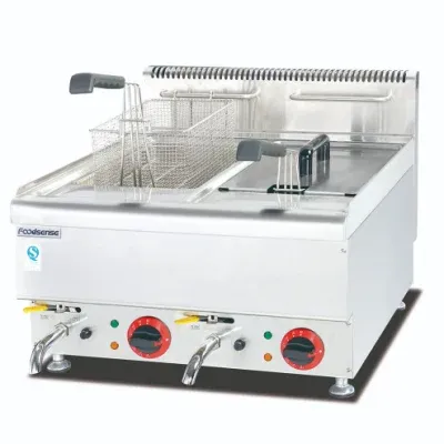 Kitchen Equipment Counter Top Electric Lava Rock Grill with Cabinet