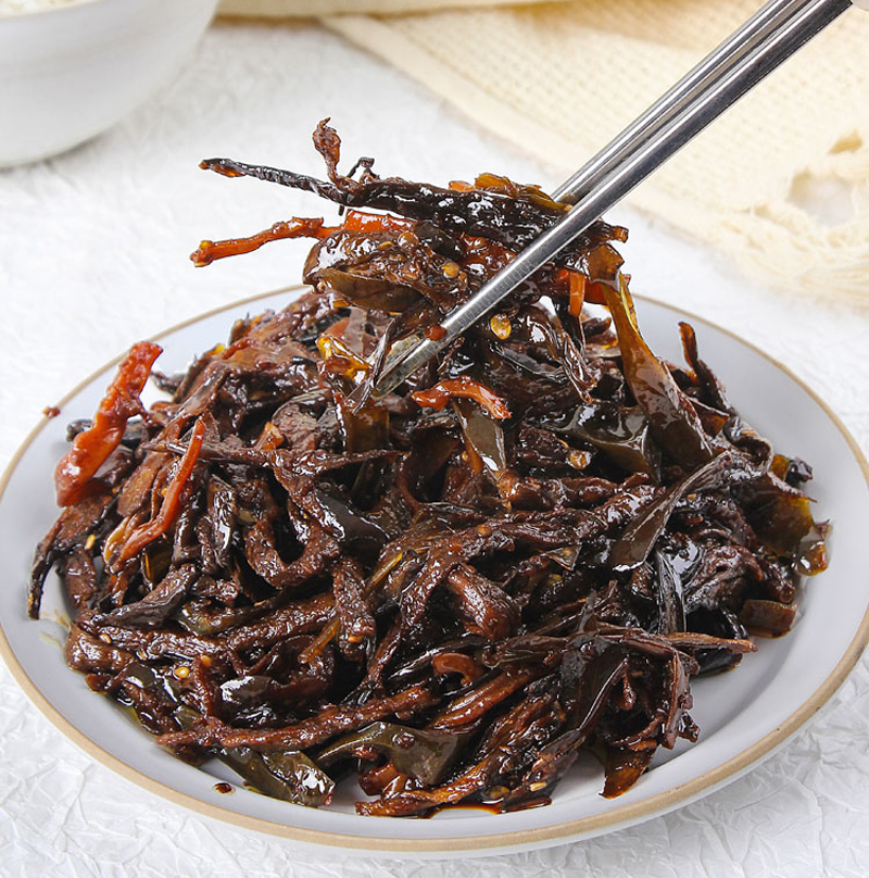 Pickled dried eggplant with soy sauce flavor
