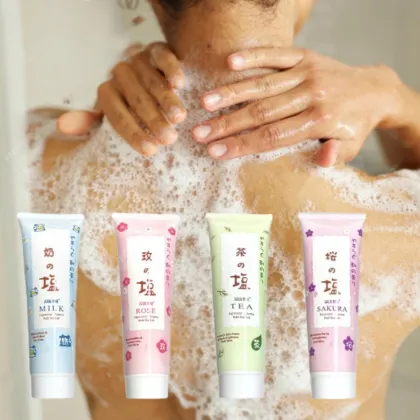 Wholesale Korean Organic Vegan Dead Sea Bath Salt Moisturizing Foaming Scrub