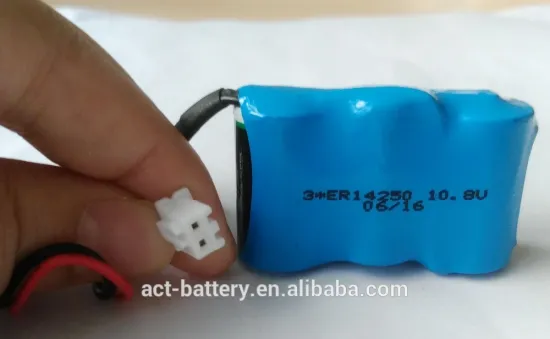 2016 3*ER14250 10.8V 1/2AA Lithium Battery Pack with JST PHR-2 XH-2P Connector