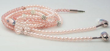 2015 valentine's day popular pearl earphone headphone factory