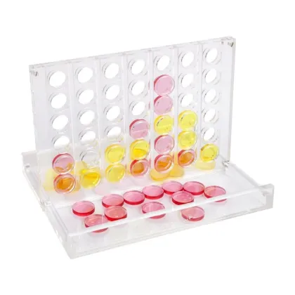 Luxury Lucite 4 In A Row Game Set
