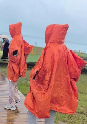 Outdoor Camping Survival Raincoat Emergency Blanket