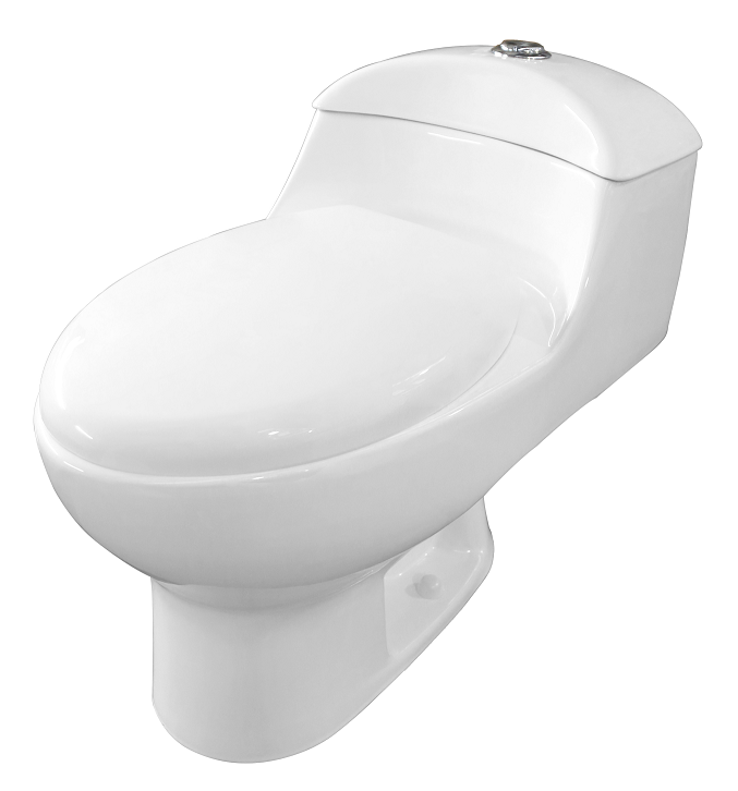 Floor Mounted Bathroom Ceramic Siphonic One Piece Toilet