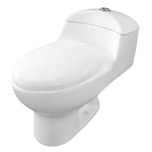 Toilette monobloc siphonique en céramique au sol pour salle de bain