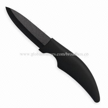 3-inch ceramic knife, black blade, ABS + TPR color handle, outstanding sharpness