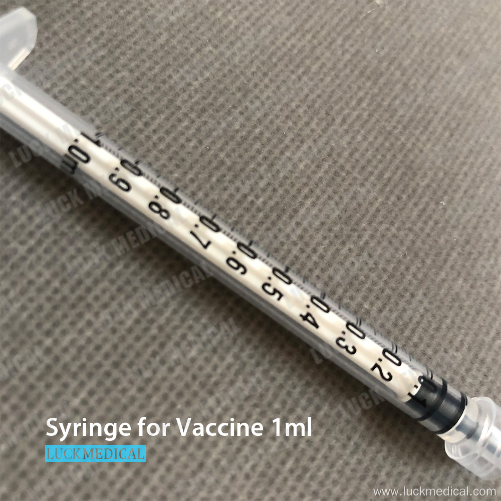 Disposable COVID Vaccine Syringe Empty