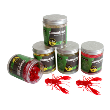 104G Canned High Quality T Tail Soft Plastic Fishing Lure Set