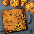 Vela perfumada duradoura com tampa para o Halloween