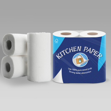 Eco-Friendly 2 Ply Wood Pulp Roll Paper - Popular Sale Kitchen Towels for Restaurants