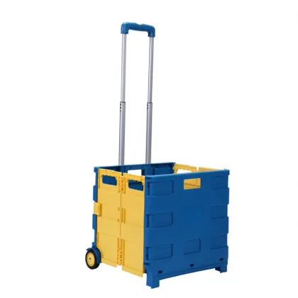 Wholesale Folding Shopping Cart Trolleys: Two-Wheeled Grocery Carts for Supermarkets