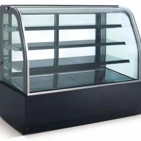 White Freezer Commercial Furniture Stand Counter Fridge Case Chiller Refrigerator Showcase Cake Bakery Display Cabinet for Sale