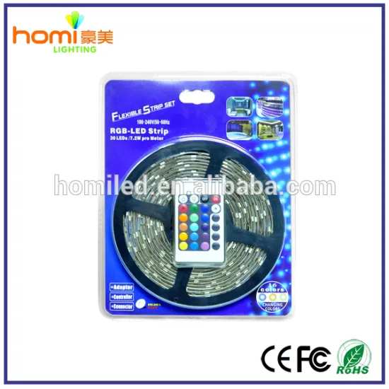 SMD5050 flexible led strip blister kit 7.2W/M DC12V