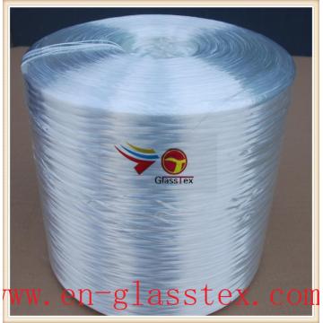 Even tension glass fiber roving with low fuzz