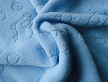 Jacquard weft warp polyester knitted polar fleece fabric