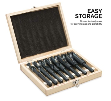 HSS Reduced Shank Black Drill Bit set