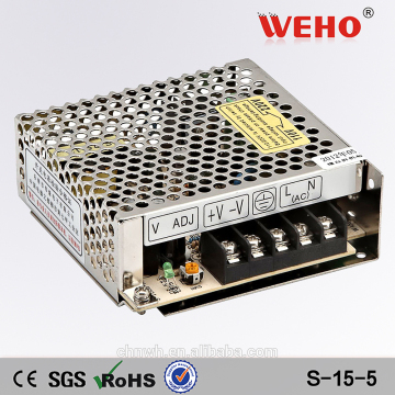 Different power 220v ac 5v dc switching power supply led power supply 15w ce rohs led driver 15w