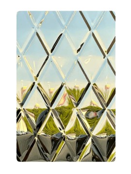 Stainless steel embossed plate 14
