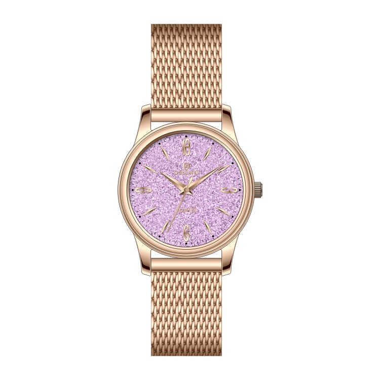 Mujer Glitter Analog Dial Quartz Reloj