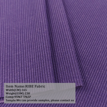 Stricker mit Polyester gerippter Stretchstoff für Kleidung