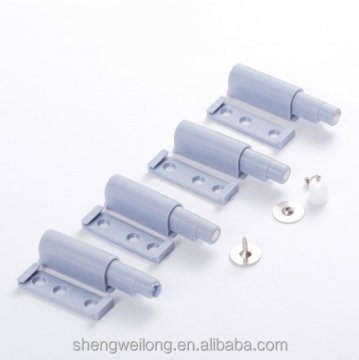 Push Latch Cabinet Drawer Open System with Damper Buffer and Magnetic Tip
