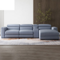 Multi cores disponíveis sofá de canto de tecido com recliner