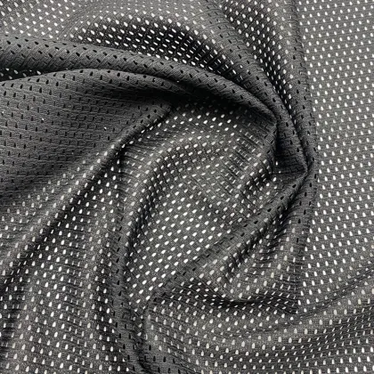 100% Polyester Black Mesh Fabric 110GSM for Lining