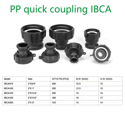 2 × 11/4 pulgadas IBC Tank Adapt Connector de manguera