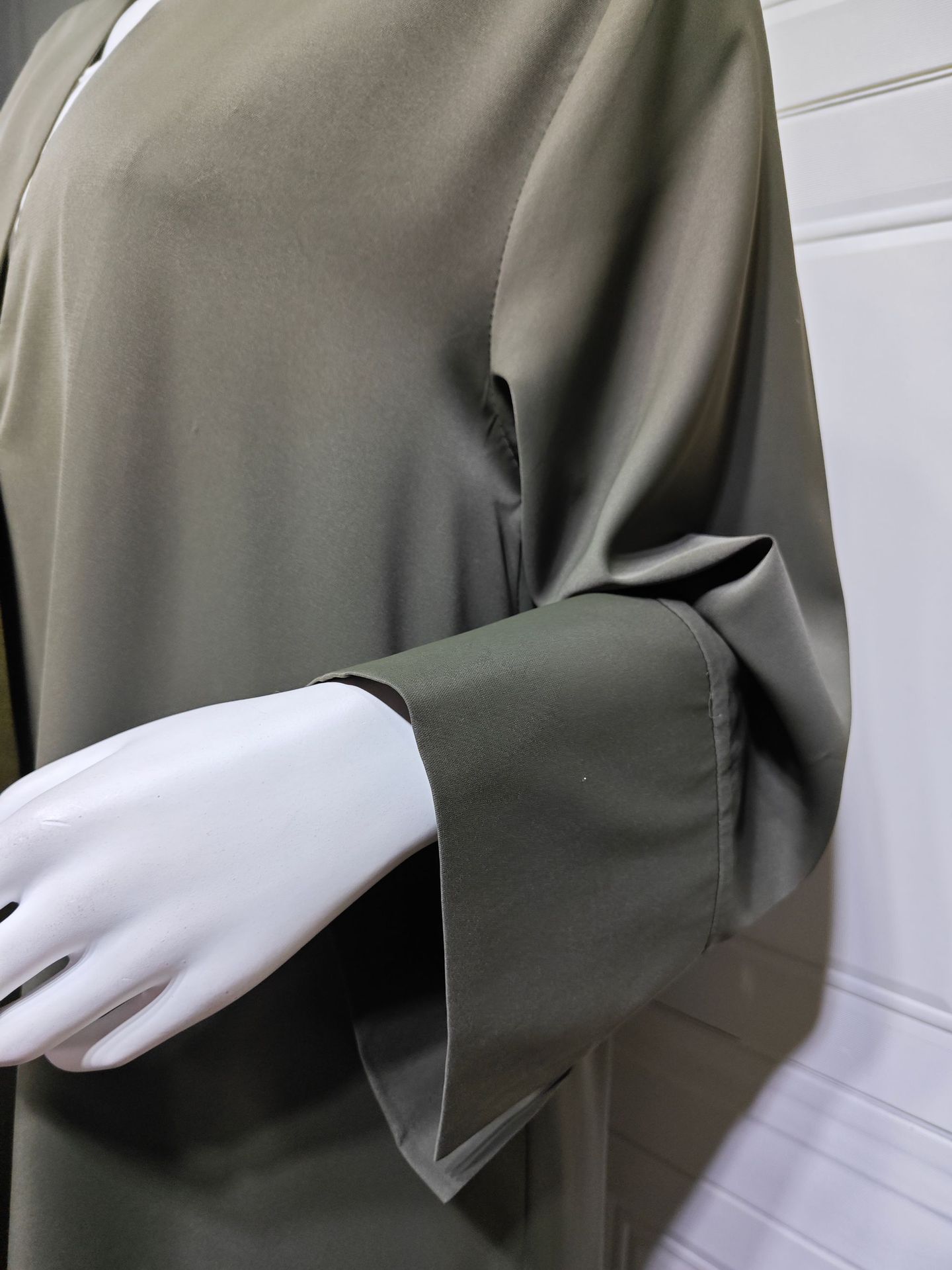 Solid Color Open Abaya MQ295 (5)