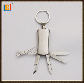2017 Good Quality 5 In1 Gift Knife Multi Pocket Knives With Key Ring For Outdoor Activity
