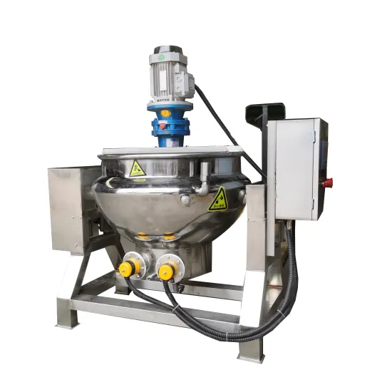 Commercial Automatic Heating Steam Jacketed Kettle with Agitator