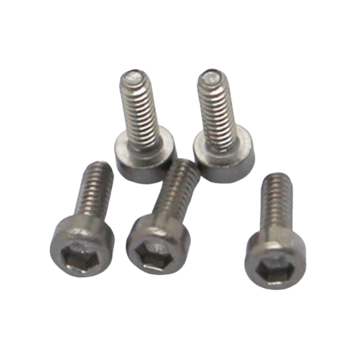 GB70.1 M2*12 SUS 304 white washed cylindrical head hexagon socket machine screw (without knurling)